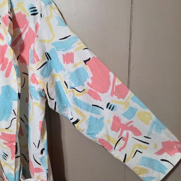 Wish You Were Here Retro open front ladies' summer cotton jacket - Picture 4 of 4